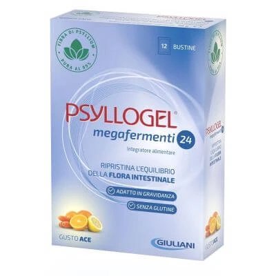 Psyllogel megafermenți 24 ace 12 plicuri 3 g