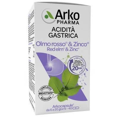 Arkocps ulm roșu și zinc 40 capsule