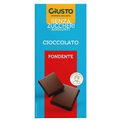 Giusto baton de ciocolată neagră fără zahăr 85 g