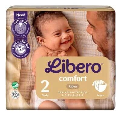 Libero comfort 2 3-6 kg 34 bucăți