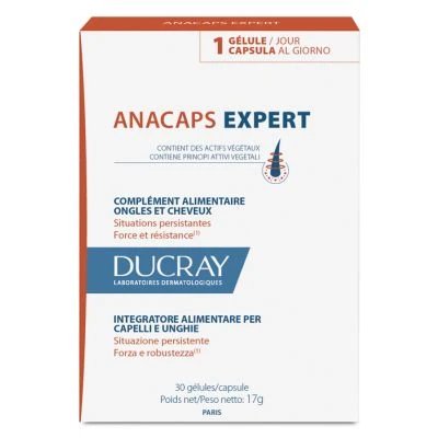 Ducray anacaps expert păr și unghii 30 capsule