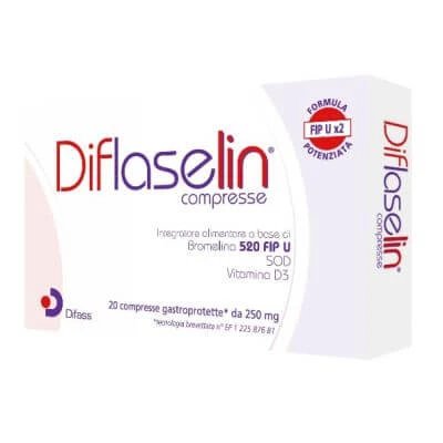 Diflaselin 20 comprimate gastroprotectoare 250 mg