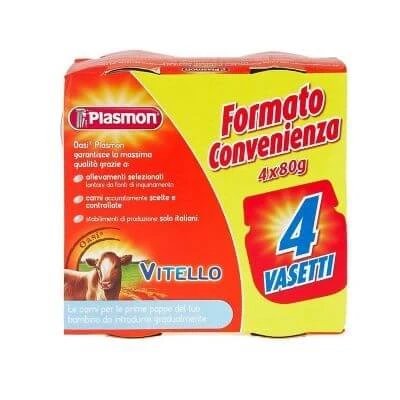 Vițel omogenizat Plasmon 4 x 80 g