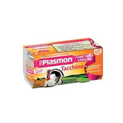 Curcan omogenizat Plasmon 80 g x 2 bucăți