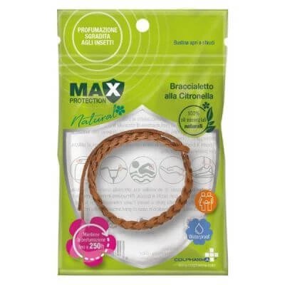 Brățară de citronella din piele ecologică cu protecție maximă