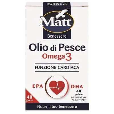 Matt wellness ulei de pește omega 3 40 gels