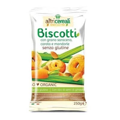 Altricereali biscuiți de hrișcă cu morcov și migdale organice 250 g