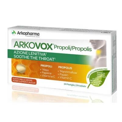Arkovox propolis miere/lămâie 24 comprimate