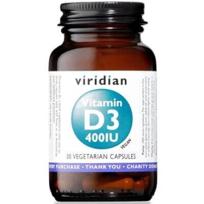 Viridian vitamina d3 400iu 30cps