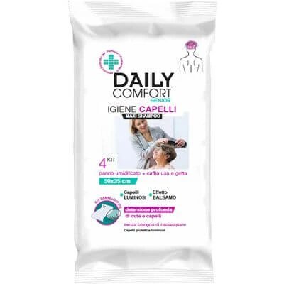 Șervețele șampon pentru bătrâni Daily Comfort 4 bucăți