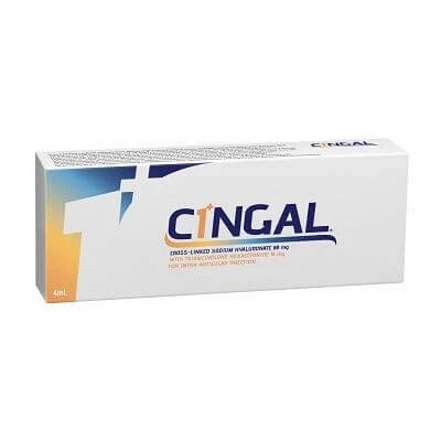 Seringă preumplută intraarticulară cingal 4 ml 22mg/ml acid reticulat cu 4,5 mg/ml triamcinolon hexacetonidă