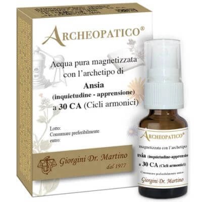 Apă arheopatică magnetizată pură cu arhetip anxietate anxietate și îngrijorare la 30 de cicluri armonice 10 ml