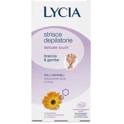 Lycia 20 benzi pentru brațe/ picioare piele delicată 12 bucăți