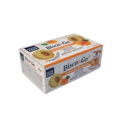 Nutrifree bisco&go cu umplutură de caise 4x40 g