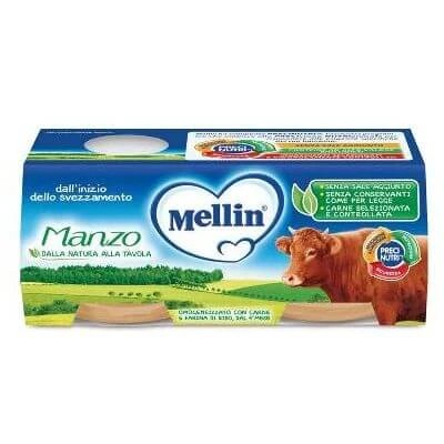 Carne de vită omogenizată Mellin 2 x 80 g