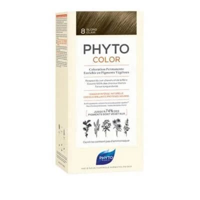 Kit culoare 8 blond deschis 1 lapte 50 ml + 1 cremă 50 ml + 1 mască 12 ml