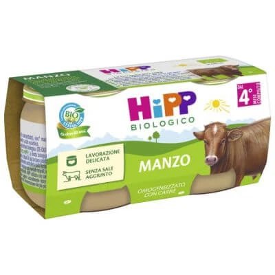 Carne de vită Hipp bio omogenizată 2 bucăți 80 g
