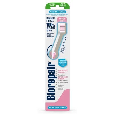 Biorepair îngrijire orală antibacteriană periuță de dinți plus confort protecție gingie perii super moi