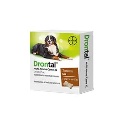 Drontal multi ar carne xl*2cpr