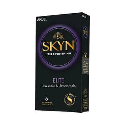 Profilactic ansell akuel skin elite 6 bucăți