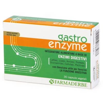 Enzime gastro 30 capsule vegetariene