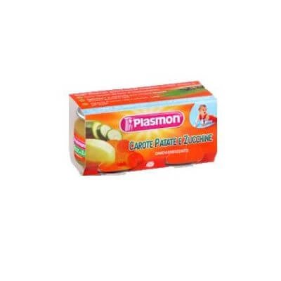Morcov/patat/zucc omogenizat Plasmon 80 g x 2 bucăți