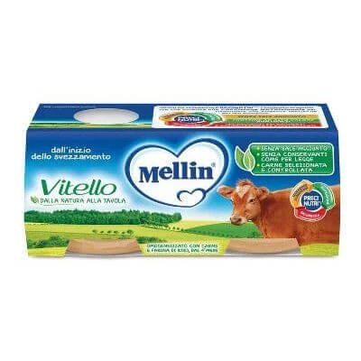 Carne de vițel omogenizată Mellin 2 x 80 g