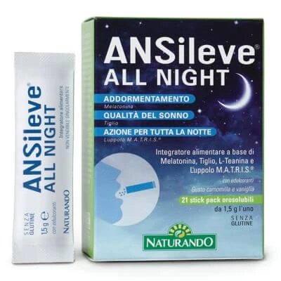 Ansileve all night 21 pachete de stickuri orosolubile