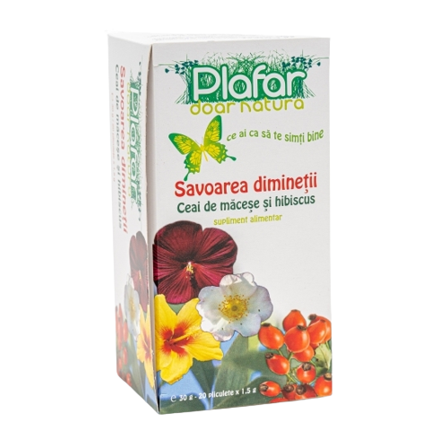 Ceai savoarea diminetii, 20 plicuri, Plafar