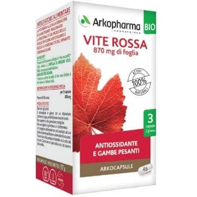 Arko capsule viță de vie roșie bio 45 capsule