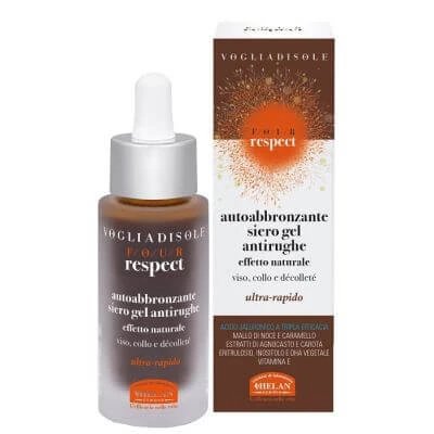 Foglia di sole four respect gel ser autobronzant natural 30 ml