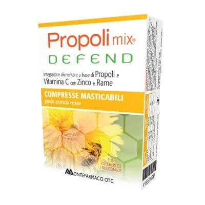 Propolis mix apără 30 de comprimate masticabile cu aromă de portocale
