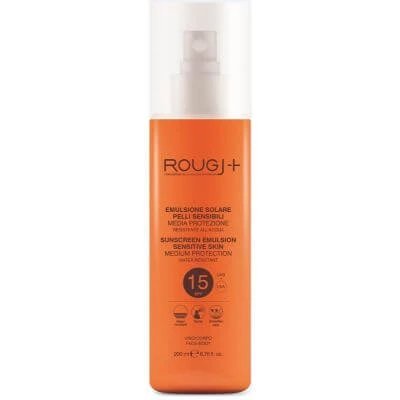 Rougj protecție solară spf15 piele sensibilă 200 ml