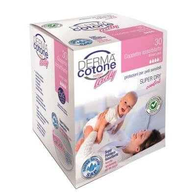 Cupa de absorbție a sânilor Dermacotton 30 bucăți