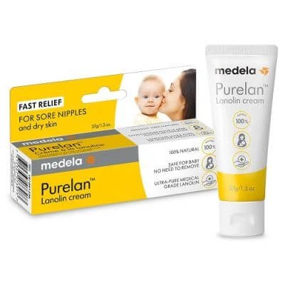 Noua cremă pentru mameloane Purelan și piele uscată 100% lanolină 37 g