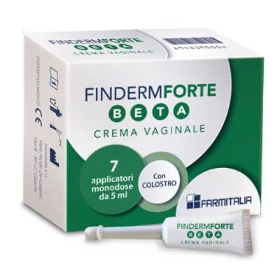 Finderm forte beta cremă vaginală 7 aplicatoare de unică folosință 5 g