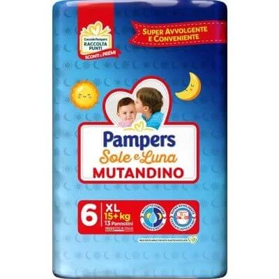 Pampers sole luna lenjerie xl 13 bucăți