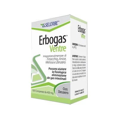 Erbogas burtă 100 comprimate