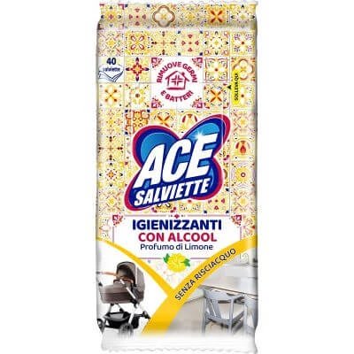 Șervețele de degresare Ace 40 bucăți