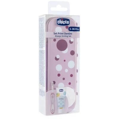 Set dentar Chicco 6 luni+ roz
