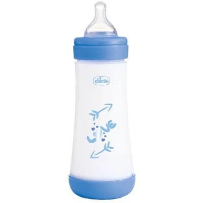 Chicco biberon p5 300ml silicon rapid băiat