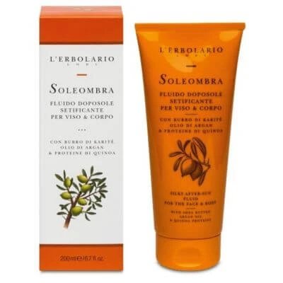 Soleombra fluid mătăsos după plajă pentru față și corp format maxi 300 ml