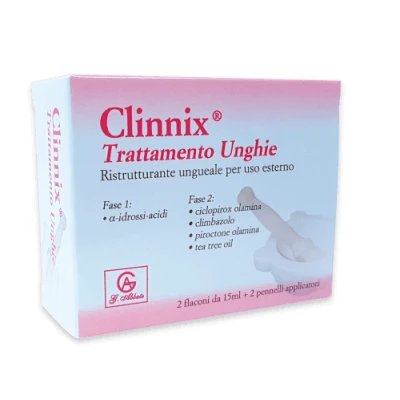 Tratamentul unghiilor Clinnix 2 flacoane 15 ml + 2 perii aplicatoare