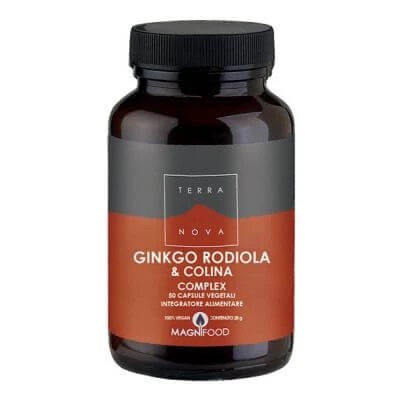 Terranova ginkgo/rhodiola/choline complex 50 capsule