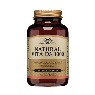 Natural vita d3 1000 100 perle softgel