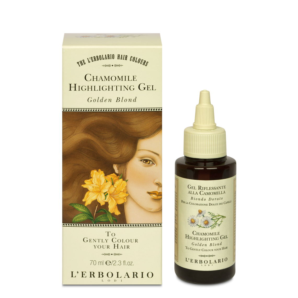 L'Erbolario Camomile Gel pentru colorarea parului Blond Auriu, 40ml