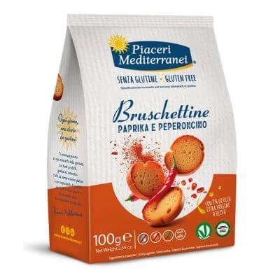 Piaceri Mediterranei bruschettine paprika și chilli 100 g