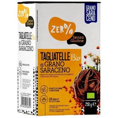 Zero% gluten tăieței din hrișcă integrală organică 250 g