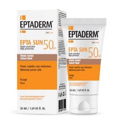 Epta sun spf50 fluid colorat 50 ml