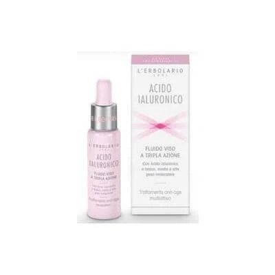 Fluid facial de triplă acțiune cu acid hialuronic Tratament anti-îmbătrânire multiactiv 28 ml